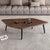 Set 2 mese cafea Gemini, design scandinav, model diamant, blat MDF 20mm