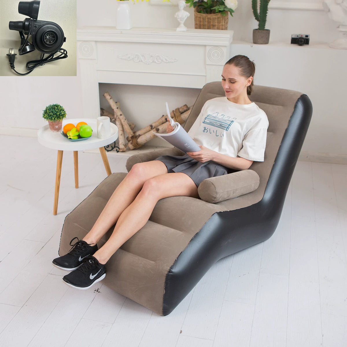 Fotoliu gonflabil ergonomic RelaxAir  140x80x85 cm