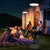 Lampa solara LED 200W, iluminare inteligenta in 3 culori, telecomanda si stalp inclus