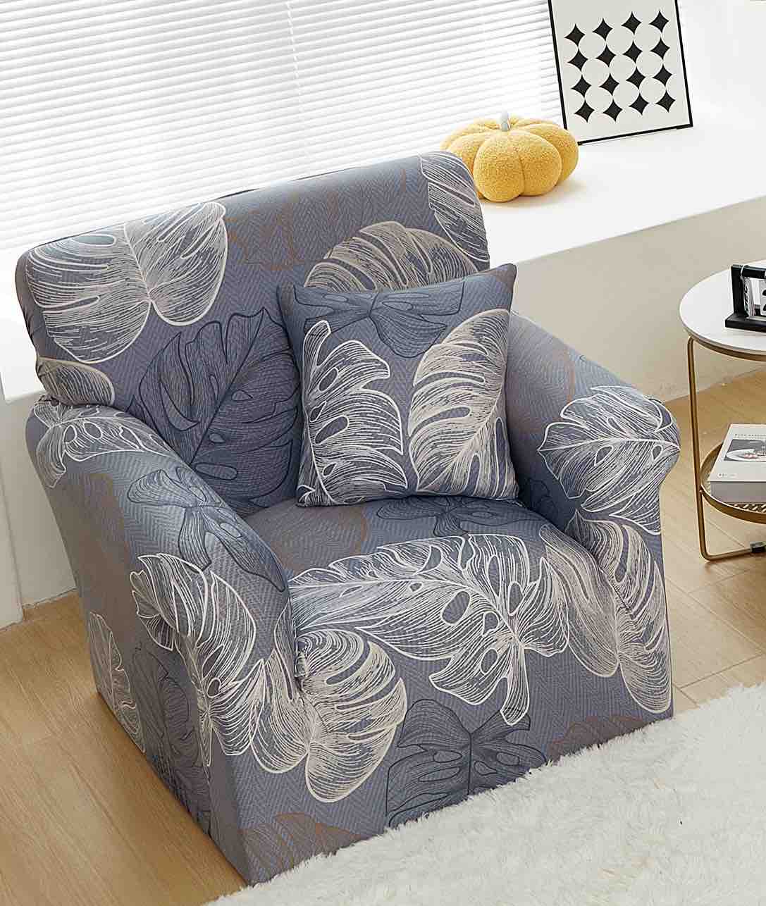 Husa fotoliu din bumbac elastic 90-140 cm