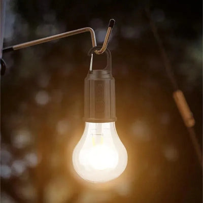 Set 4 becuri LED Retro cu decor de iluminare, pentru camping în Aer Liber, suspendate cu incarcare Tip-C Fast charging