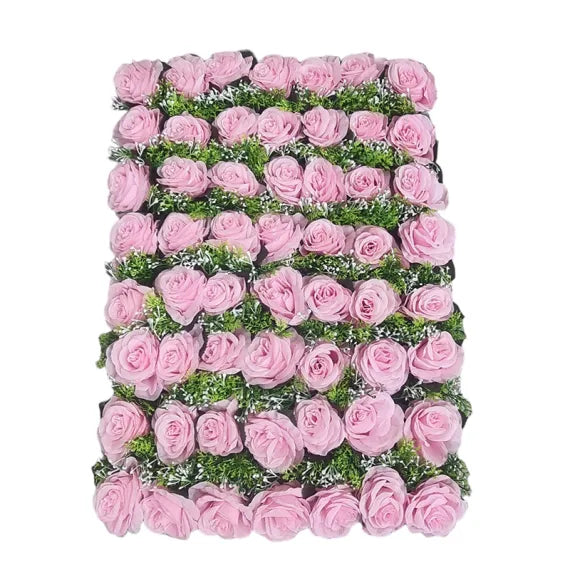 Panou Floral Artificial cu 56 de Trandafiri  – 60 x 40 cm