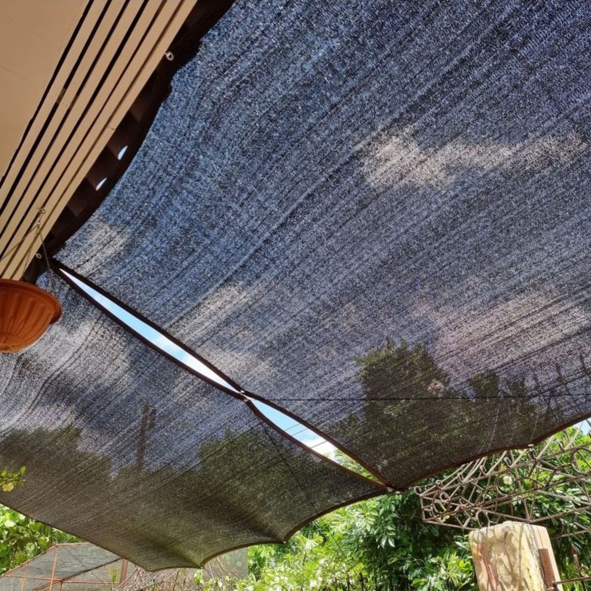 Plasa protectie solara rezistenta la caldura pentru acvacultura, neagra, 4 ace, 50g, 2×25m sau 2×50m