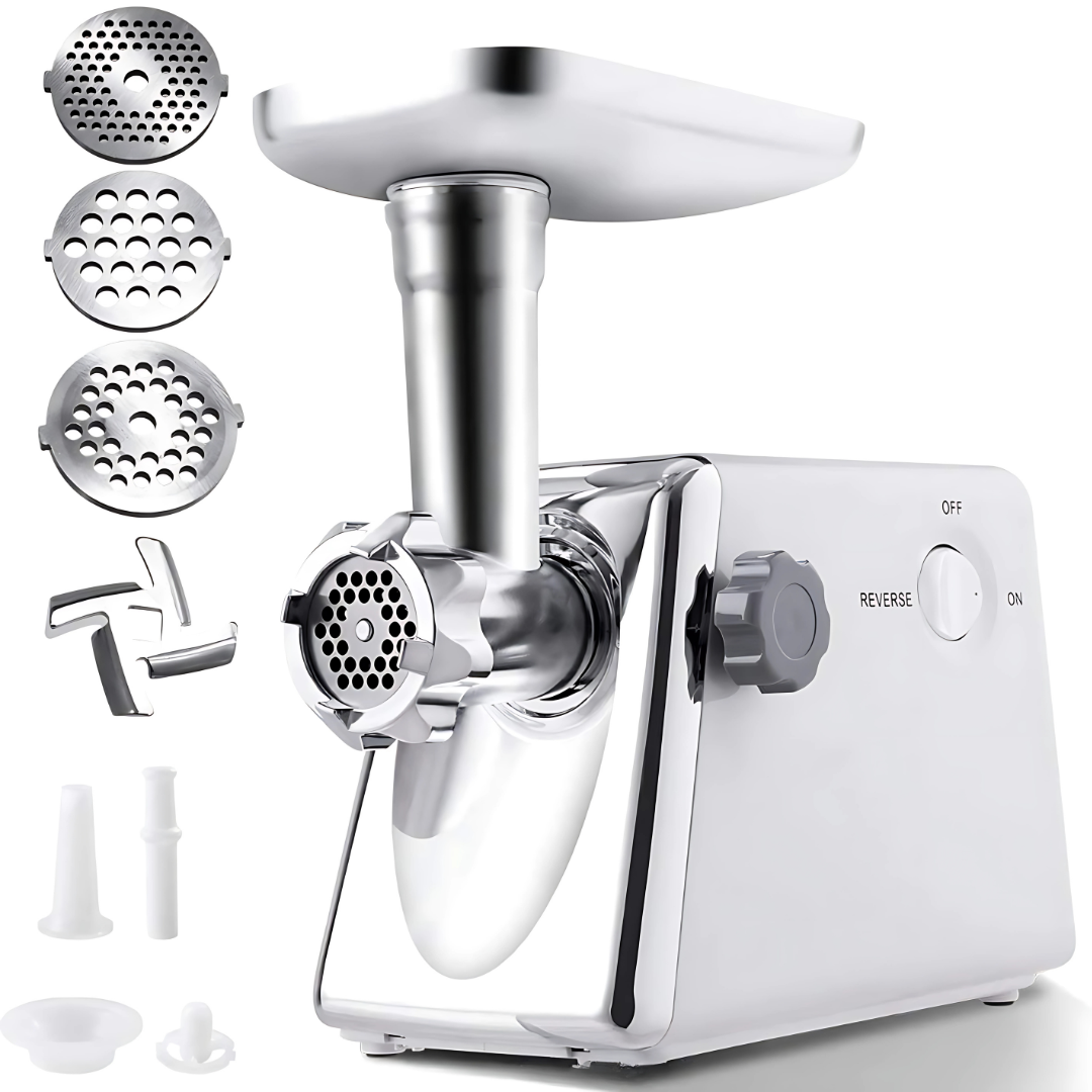 Masina de Tocat Carne Electrica 2200W, lama inox, capacitate 40kg/ora, usor de curatat