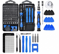 Set trusa surubelnita precizie cu 138 piese, biti otel, maner ergonomic