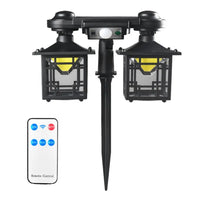 Lampa solara dubla pentru perete cu senzor de miscare si telecomanda 192 LED, JD-2219A - imagine 3