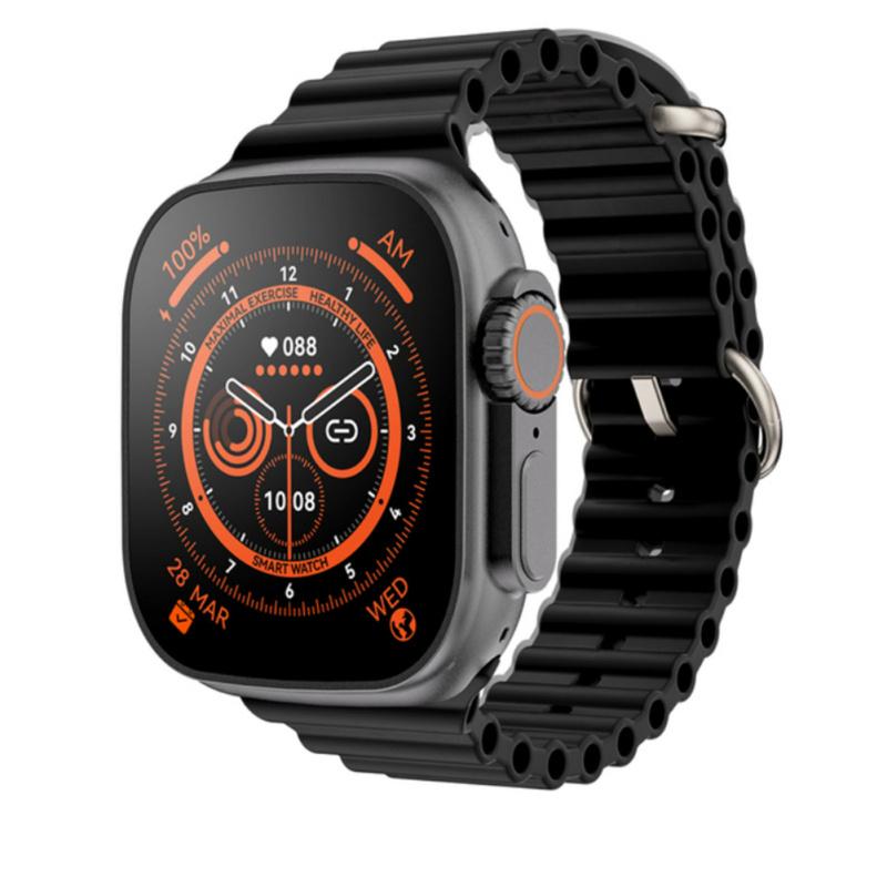Ceas inteligent SmartWatch Z68 Ultra, compatibil cu orice telefon, apel Bluetooth, incarcator wireless, metal