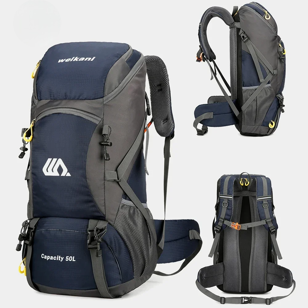 Rucsac drumetie 50L cu suport lombar si compartiment laptop 58x30x22 cm