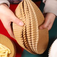 Hartie de copt pentru friteuza si tava, unica folosinta, 16x20x4.5 cm, Maro - imagine 4