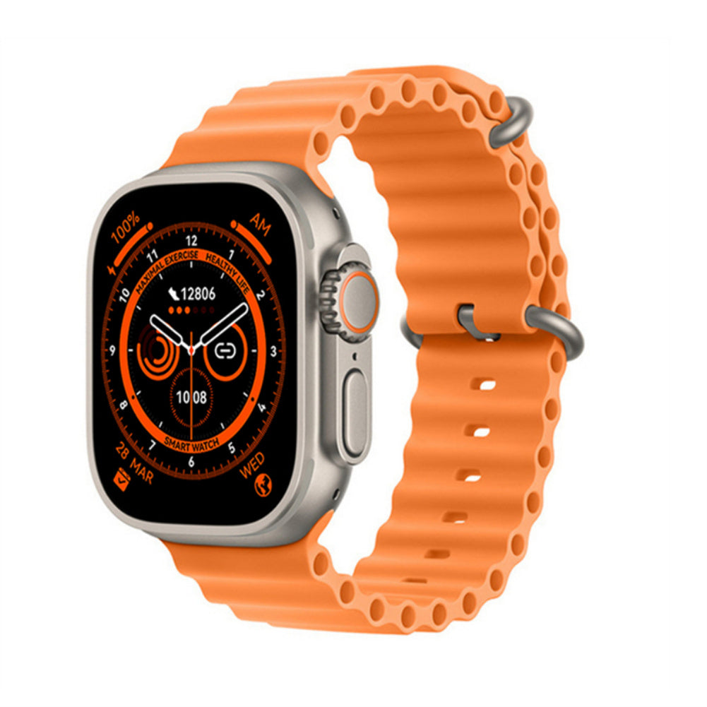 Ceas inteligent SmartWatch Z68 Ultra, compatibil cu orice telefon, apel Bluetooth, incarcator wireless, metal