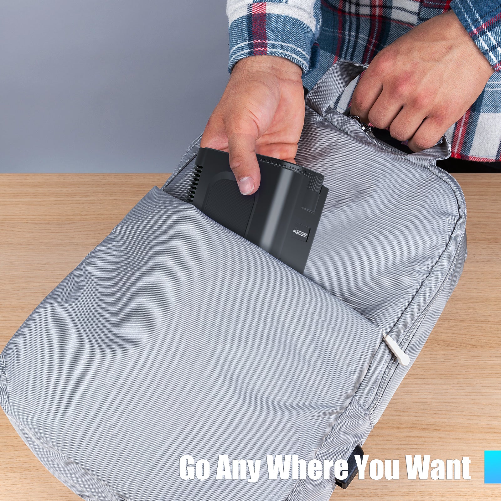 Proiector Portabil 1080p Nativ 500 ANSI Lumeni cu WiFi 5G Bluetooth 5.2 si Aplicatii Oficiale – Magcubic HY320-N