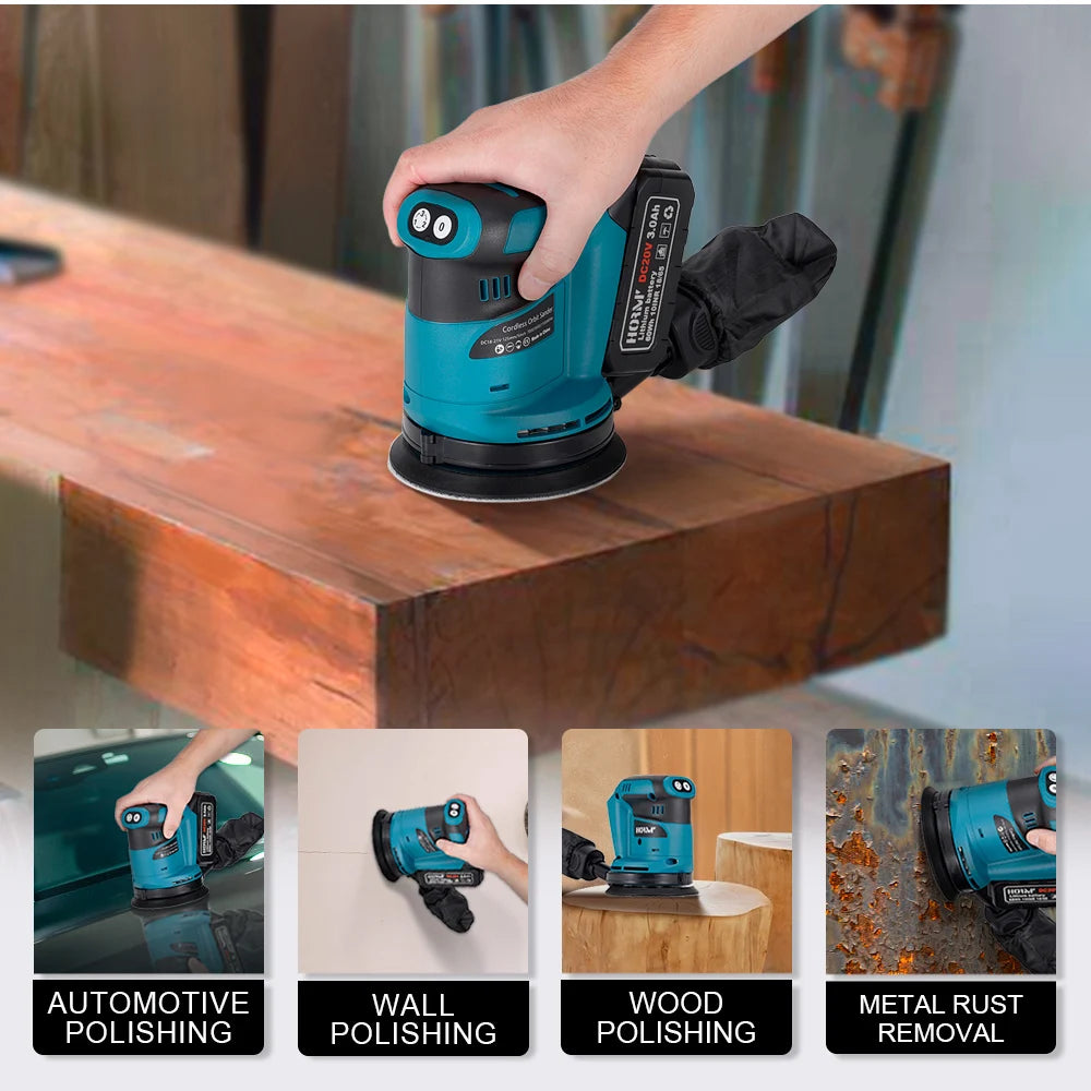 Slefuitor electric cu 2 acumulatori 96V, 3 viteze, 125mm, capacitate baterie 15000mAh