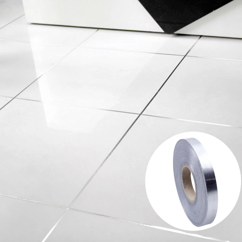 Banda Adeziva Impermeabila pentru Rosturi Gresie si Faianta 50 m x 10 mm Argintiu