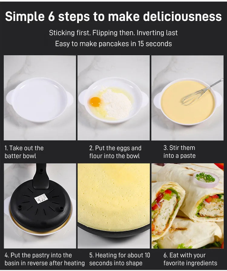 Tigaie Electrica Pentru Clatite 600 W