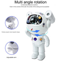 Proiector LED  in forma de astronaut cu sunete si lumini, stickere autoadezive, conexiune Bluetooth - imagine 10