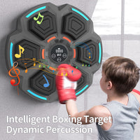 Aparat inteligent de box cu lumini RGB, muzica si afisaj LED – antrenament interactiv pentru acasa - imagine 4