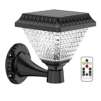 Lampa solara de perete, lumina calda si RGB, cu telecomanda, hexagonala, 6w - imagine 3