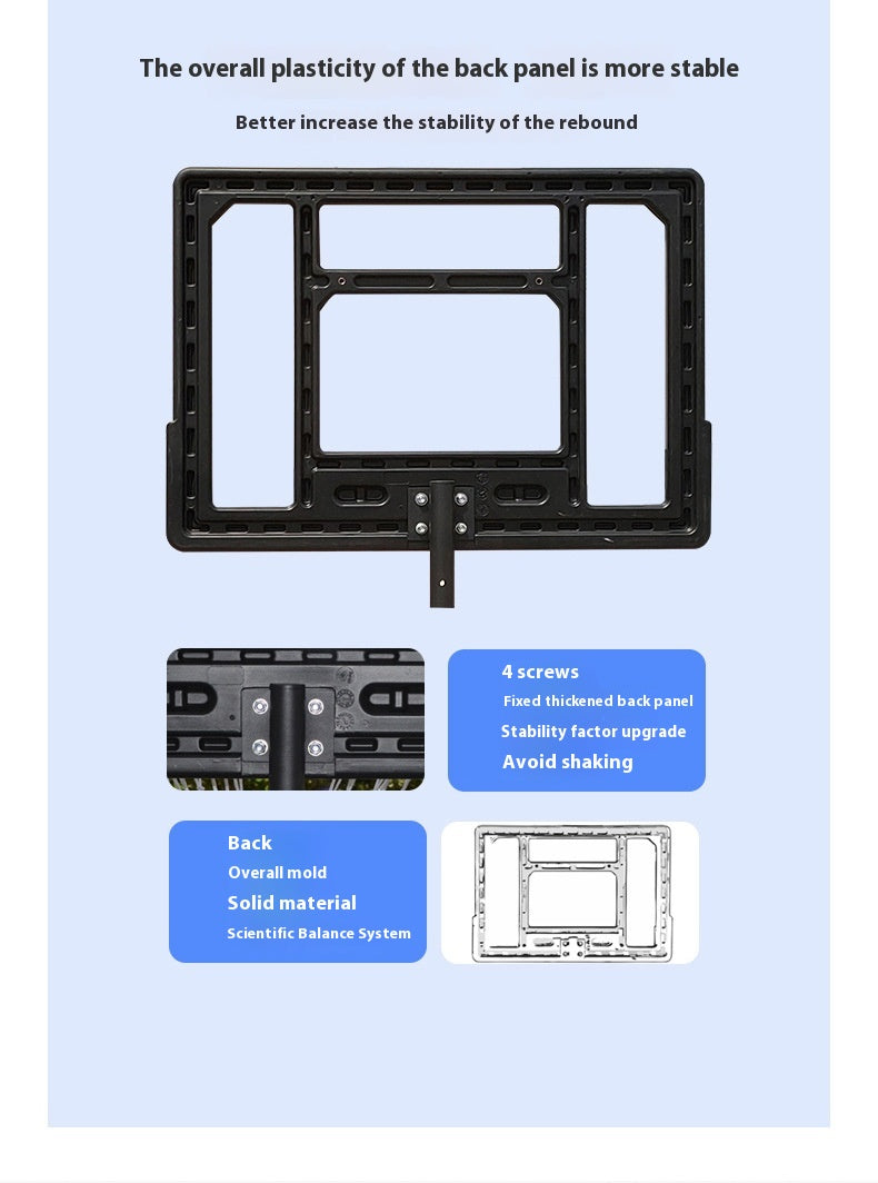 Cos baschet exterior reglabil 1.5–2.5 m – placa transparenta PVC, roti, baza umplere
