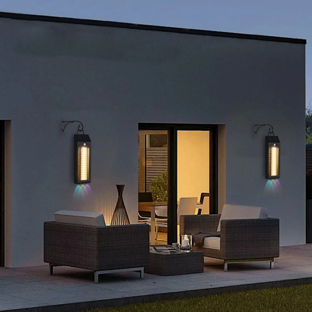 Lampa solara LED 33 cm, senzor miscare, 3 moduri de lumina, panou solar 5.5V/1.6W,  rezistenta la apa