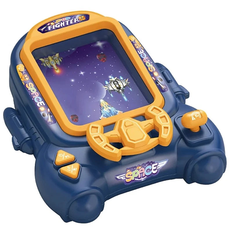 Consola de jocuri arcade cu 18 niveluri – Aventura spatiala, jucarie educativa pentru copii