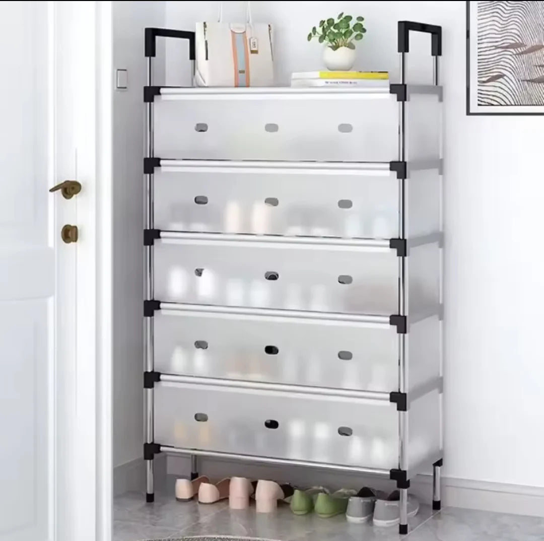 Raft pliabil pentru pantofi cu 4, 5 sau 6 etaje, design modern, stabil și multifuncțional