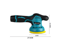 Aparat Polish Auto, 2 Acumulatori 12V, fara fir, portabil, 2500-5000 Rpm, 8 Viteze, Albastru/Negru - imagine 8