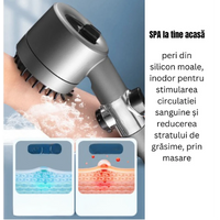 Para de dus de inalta presiune, 3 functii diferite si perie atasata - imagine 8