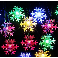 Instalatie Solara cu LED, 7 metri cu 50 fulgi de nea cristal - imagine 7