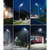 Lampa Solara Stradala, Dreptunghiulara 600W cu 12 Celule Telecomanda si Suport Metalic, Lumina Puternica