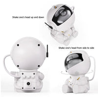 Proiector stele, ABS/PVC, model astronaut, alimentare USB, Alb - imagine 12