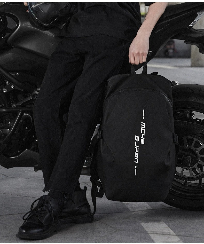 Rucsac Moto 35L impermeabil, compartiment casca & design urban
