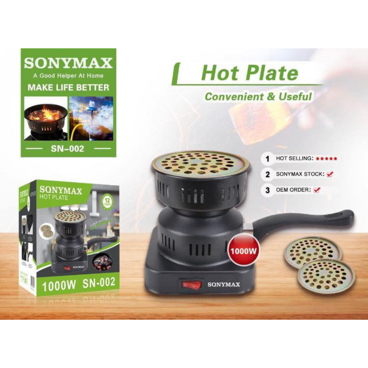 Mini aprinzator electric pentru carbuni de narghilea