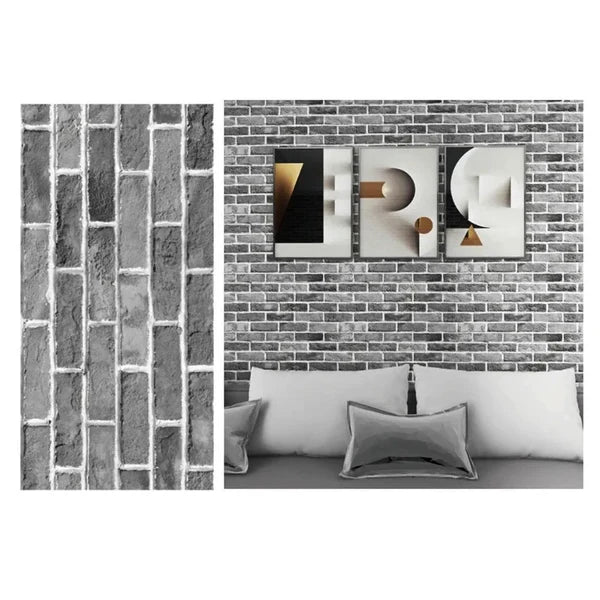 Tapet autoadeziv decorativ 30x60 model caramida gri