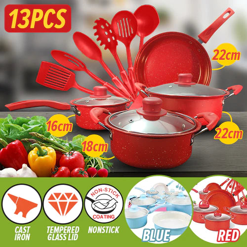 Set oale si ustensile bucatarie pentru gatit, 13 piese