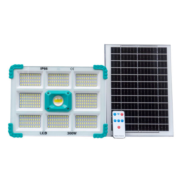 Proiector LED cu panou Solar  100W, 200W sau 300W