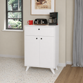 Dulap multifunctional din PAL 66x35,4x101,4 cm, cu 2 usi si sertar, pentru depozitare