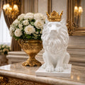 Statueta decorativa Leu Regal din rasina 14x22.5x5 cm design premium