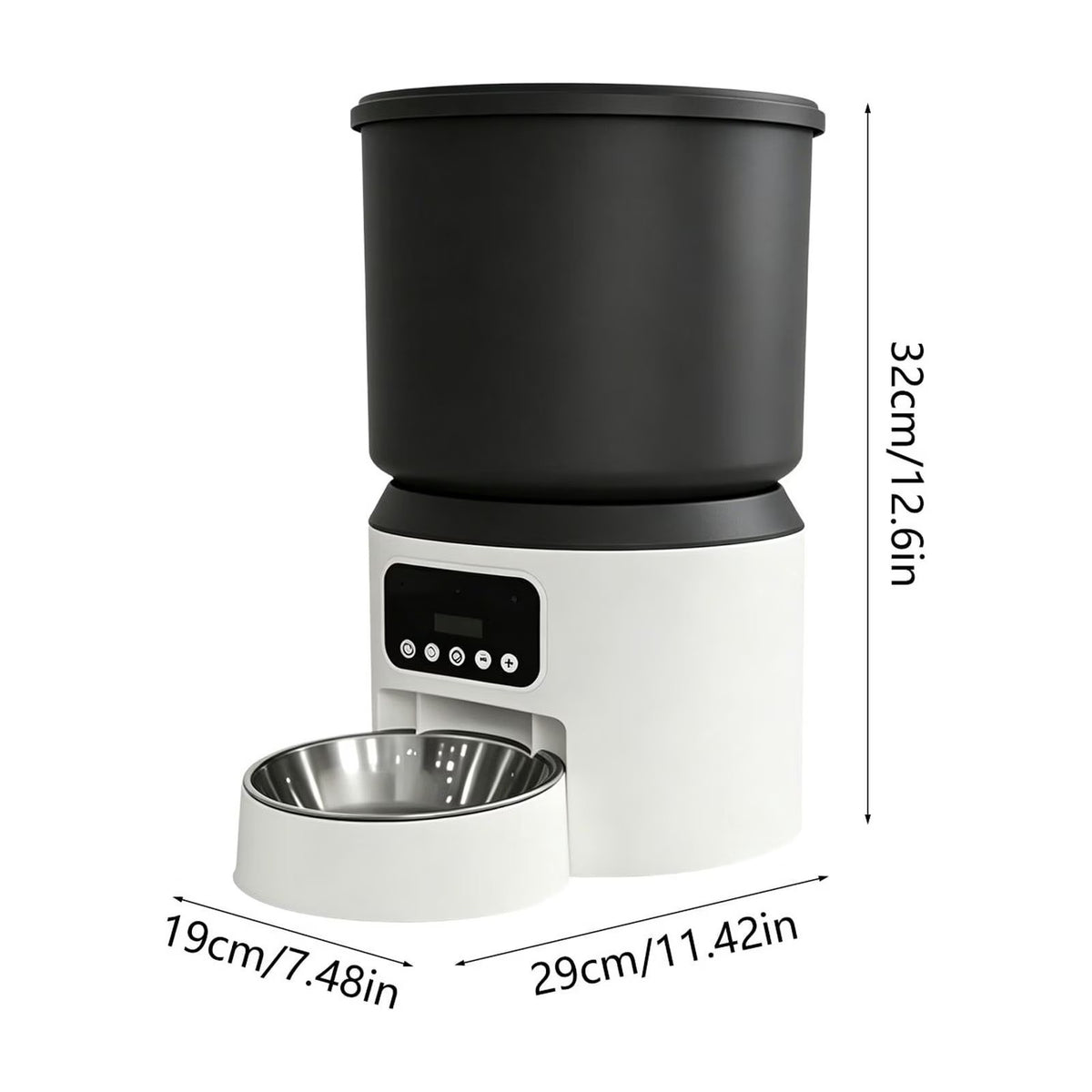 Dispenser Inteligent Hrana Animale 5V Alb Automat Programabil - detaliu produs