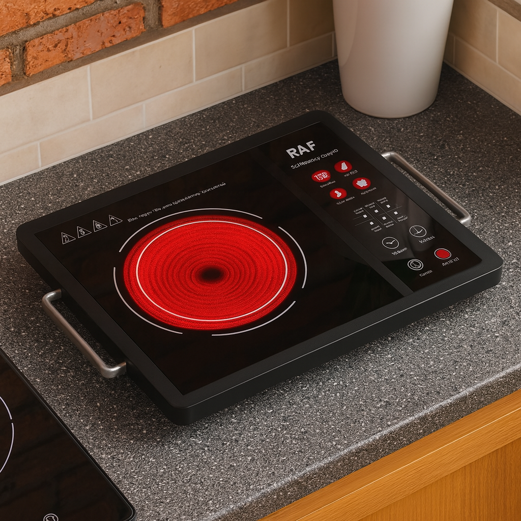 Plita Electrica cu Control Tactil, Plita de Gatit cu Incalzire Radianta Infrarosu, 3500W