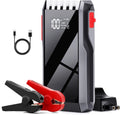 Robot Pornire Auto Portabil 800A, Jump Starter 12V cu Acumulator 8000mAh, Ecran LCD si Port USB