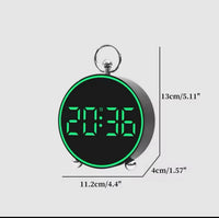 Ceas desteptator digital LED 4,4" cu afisaj color, comanda vocala si alarme personalizabile - trezeste ecranul prin bataie