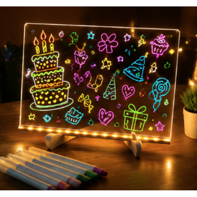 Set Tabla LED pentru Desenat 30x20cm cu USB Alimentare Portabila - detaliu produs