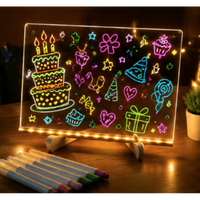 Set Tabla LED pentru Desenat 30x20cm cu USB Alimentare Portabila - detaliu produs