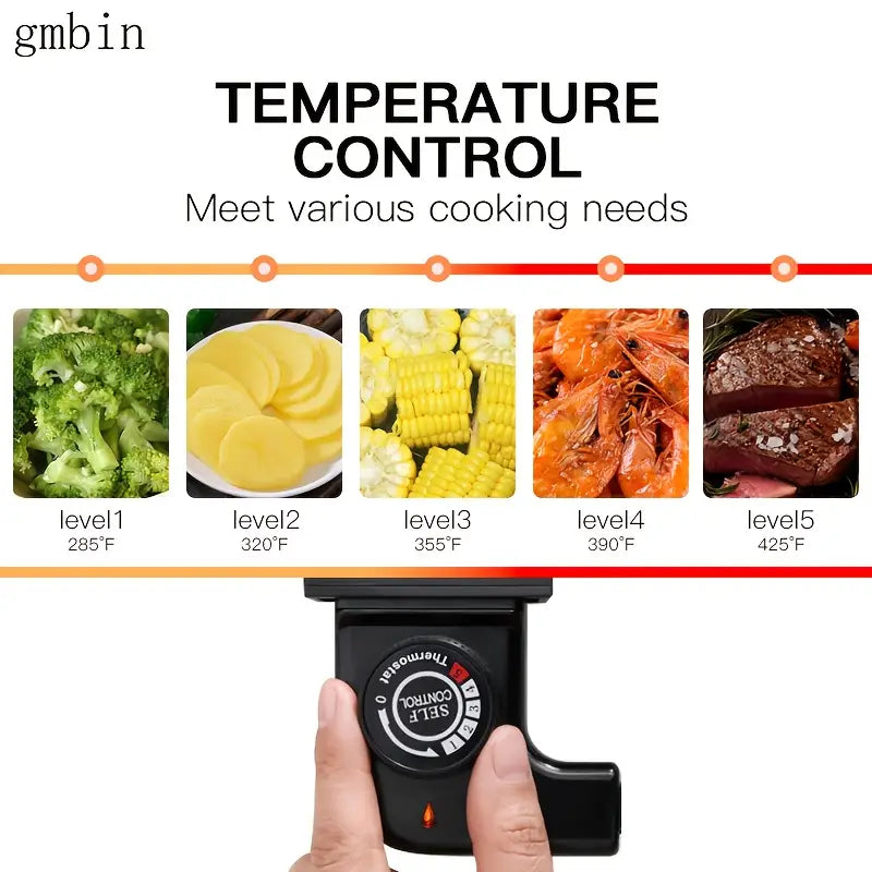 Plita electrica Coreeana, rotunda – 36 cm, 1800W, antiaderenta