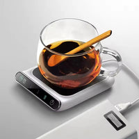 Incalzitor electric smart pentru cana cafea, ceai si alte bauturi, incarcare USB, reglare temperatura, alimentare 5V, putere