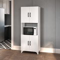 Dulap multifunctional pentru bucatarie, suport pentru cuptor cu microunde, 60 x 33,8 x 153,6 cm