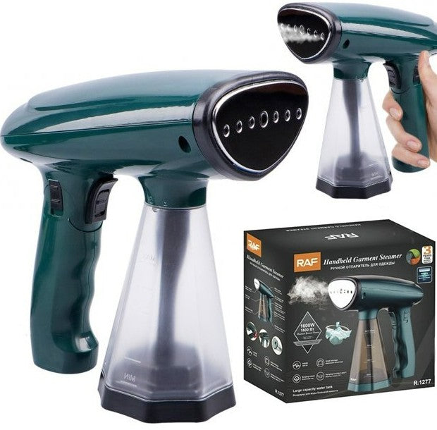 Aparat de calcat cu abur vertical RAF R-1277 1600W, verde