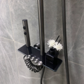 Coloana Dus Inox Crom Negru Duza Masaj Patrata 25cm Sistem Dus Modern