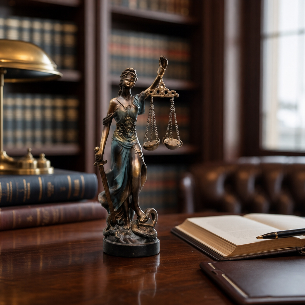Statueta Decorativa Zeita Justitiei Themis 20cm Simbol Dreptate Echilibru - in context de utilizare