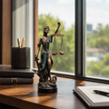 Statueta Decorativa Zeita Justitiei Themis 20cm Simbol Dreptate Echilibru